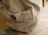 Lapu-Lapu　WOOLヘリンボーン巾着付きトートBAG M　（BS-Y103M）⑦