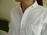 NATURAL LAUNDRY　OX丸衿プルオーバーシャツ　（704T01）⑦