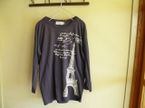 ALL ORDINARIES エッフェル塔7分袖T (1002120907001)② ALL ORDINARIES エッフェル塔7分袖T (1002120907001)②