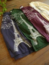 ALL ORDINARIES エッフェル塔7分袖T (1002120907001)③ ALL ORDINARIES エッフェル塔7分袖T (1002120907001)③
